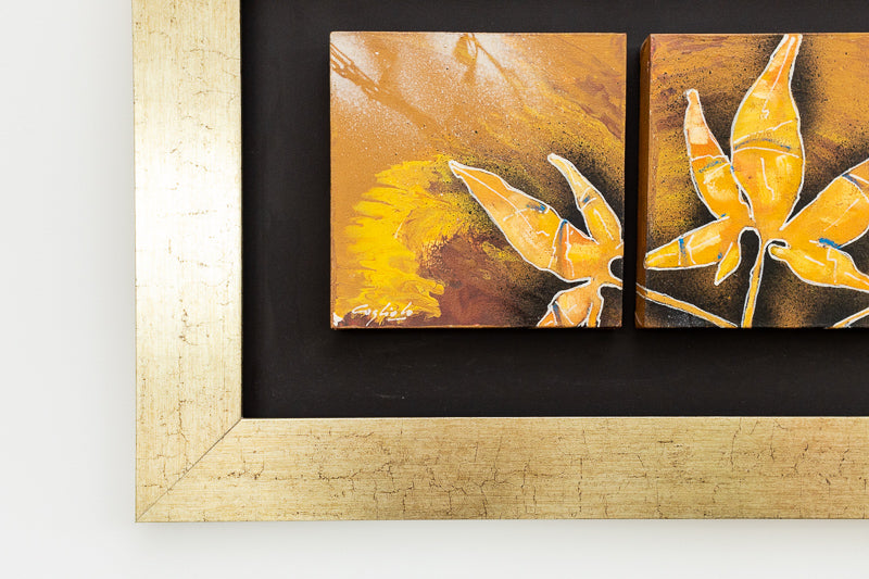 DIPTICO SERIE AREGUA ENMARCADO (90X47cm) - LUIS COGLIOLO