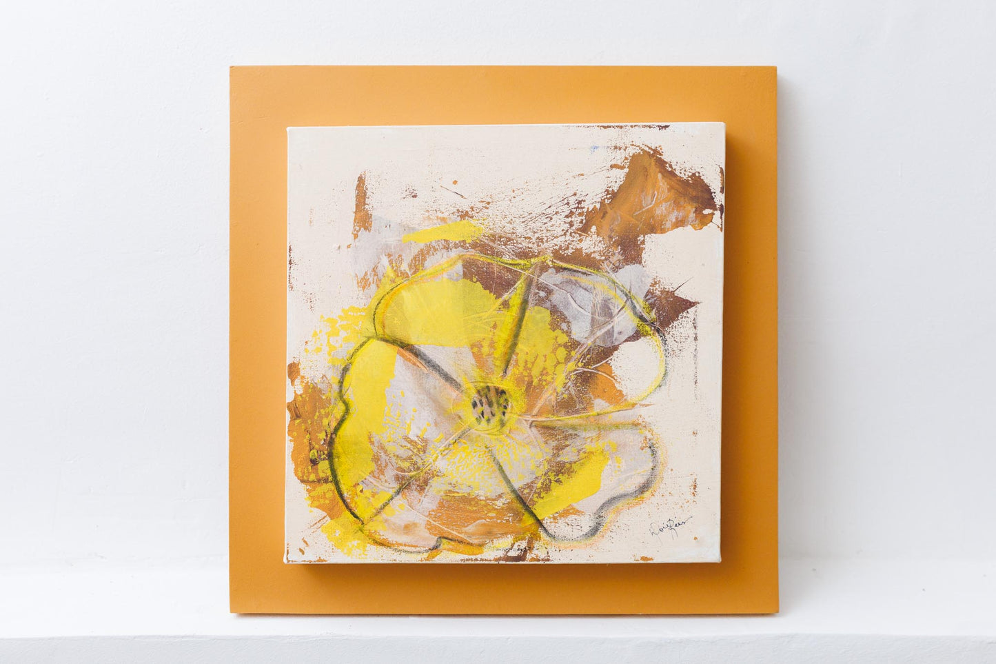 FLORES ABSTRACTAS (30x30) - DORIS REI