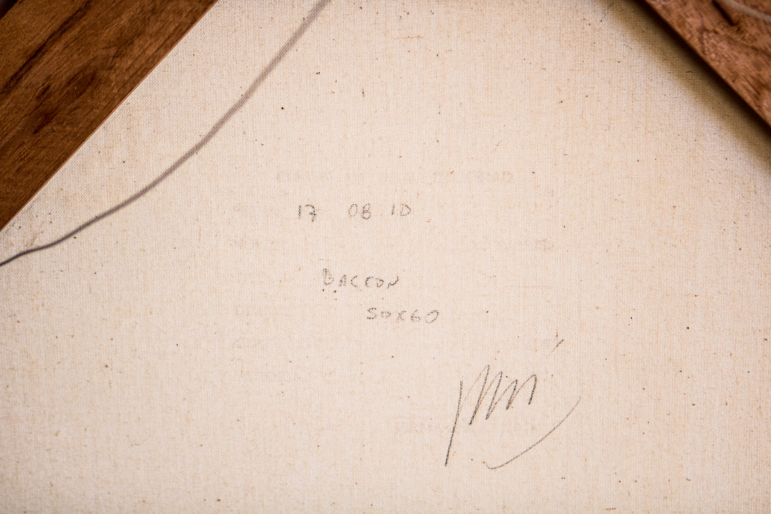 Cuadro-Migliorisi Mujer En El Balcon Rojo