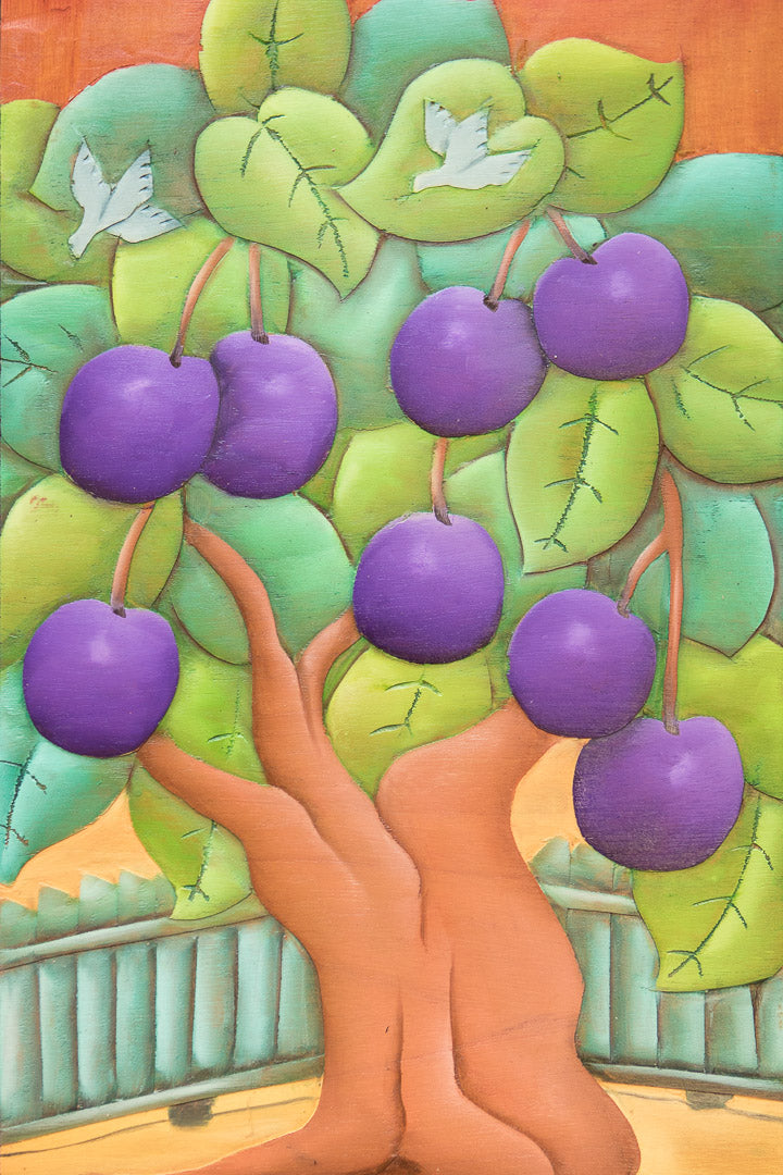 Ciruela con cerca (30x50) - Andres Cañete