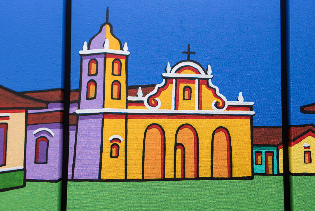 Cuadro Burt Azul Iglesia