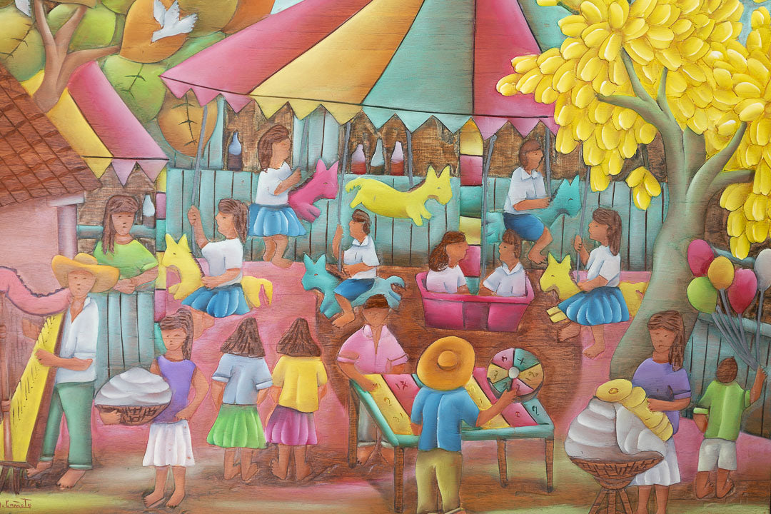 Fiesta popular enmarcada andres cañete