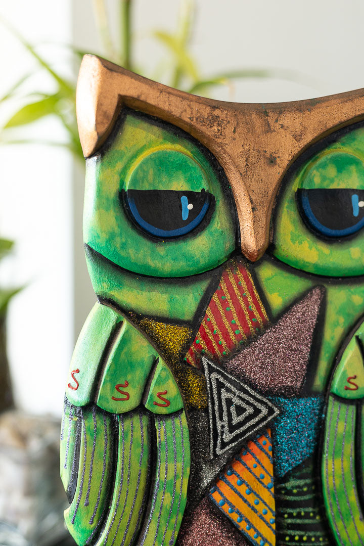 Búho verde (estatua) - Ricardo Migliorisi