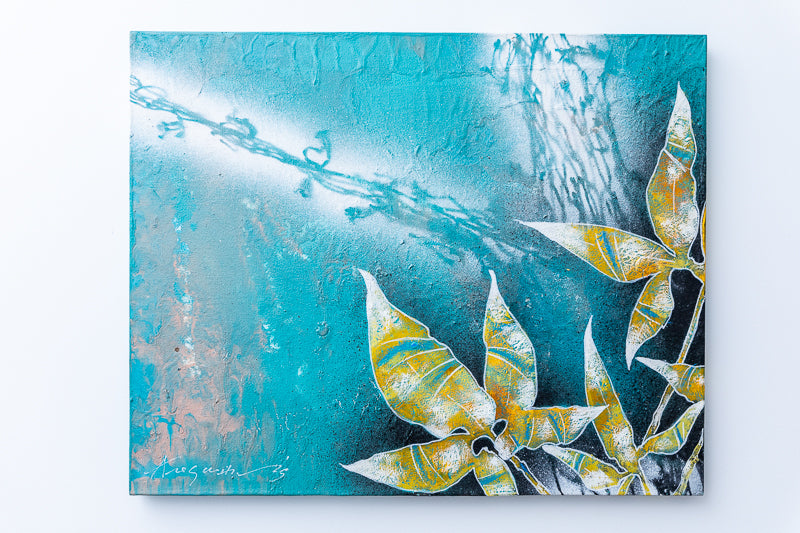 Díptico Serie Aregua horizontal azul (1.00x40cm) - Cogliolo