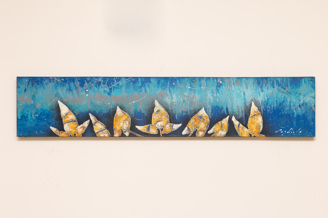 Serie Aregua horizontal azul (1.00x20cm) - Cogliolo