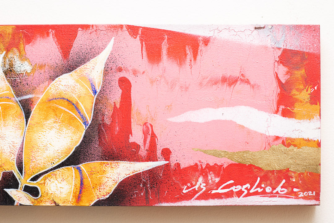 Serie Aregua horizontal rojo (20x80cm) - Cogliolo