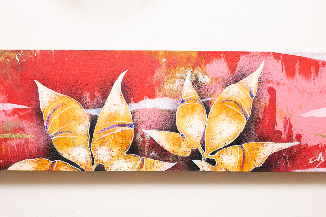 Serie Aregua horizontal rojo (20x80cm) - Cogliolo