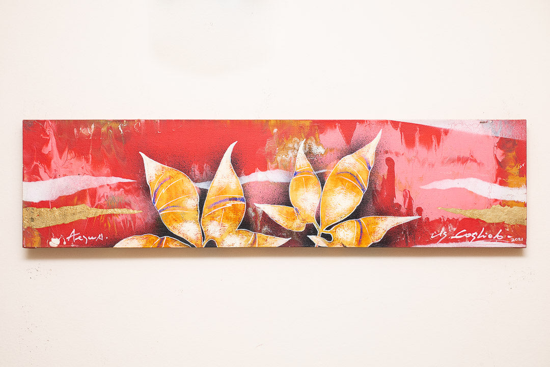 Serie Aregua horizontal rojo (20x80cm) - Cogliolo