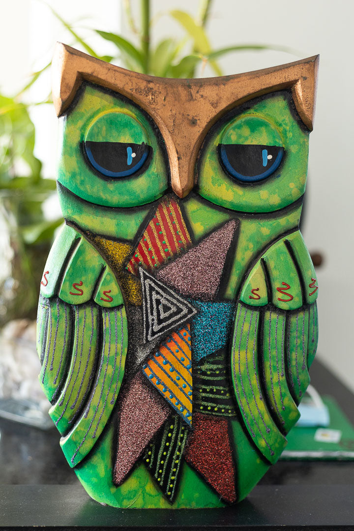 Búho verde (estatua) - Ricardo Migliorisi