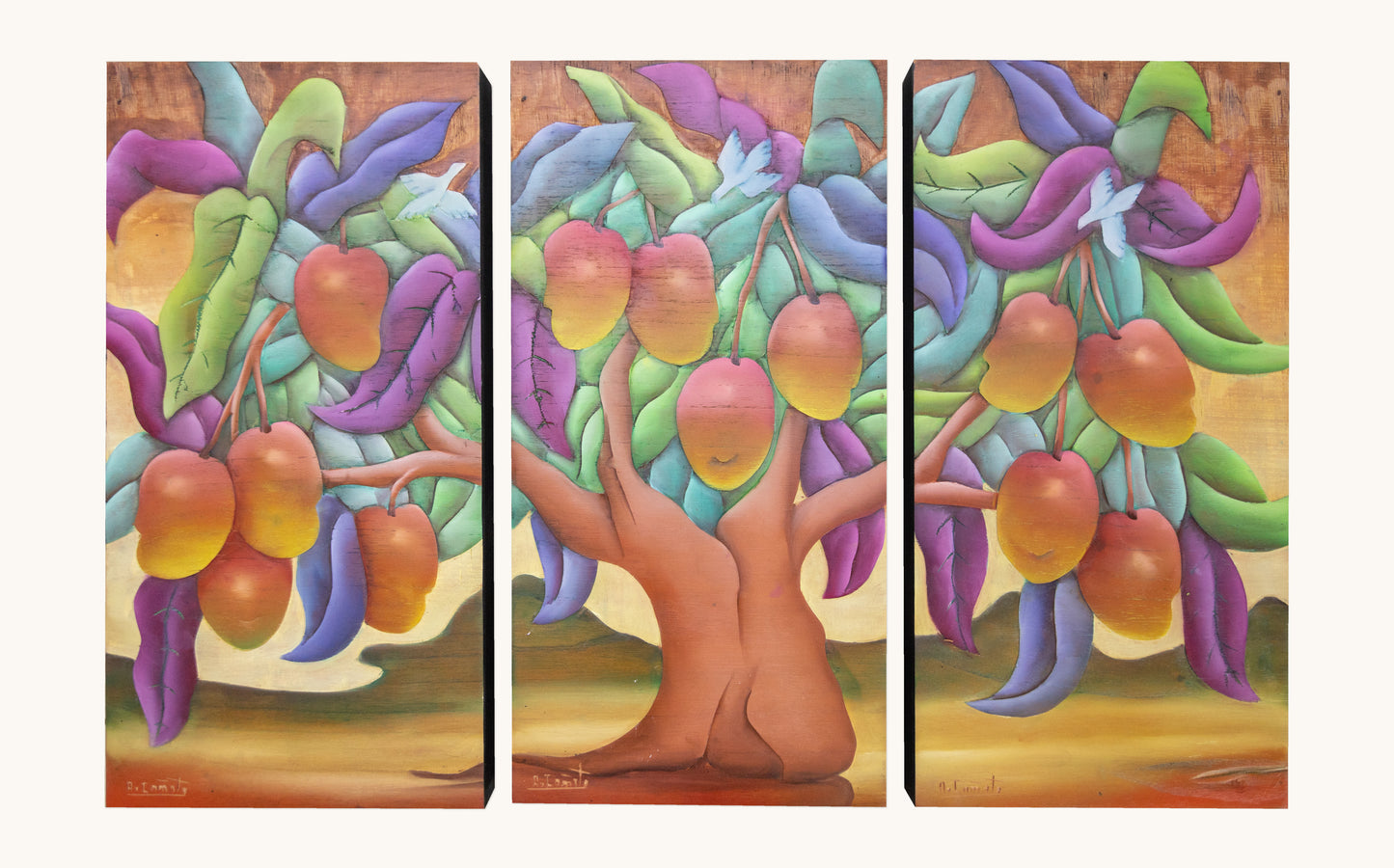 Triptico Mango (75x50 total de obra ) - Cañete