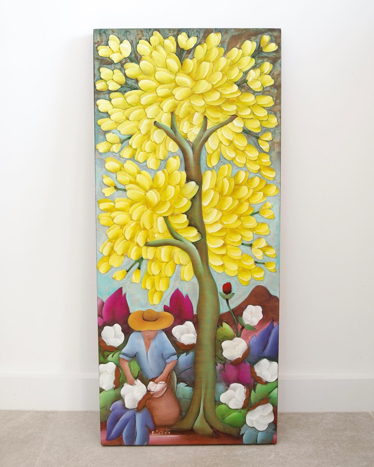 Lapacho y algodón (30x70) - Cañete