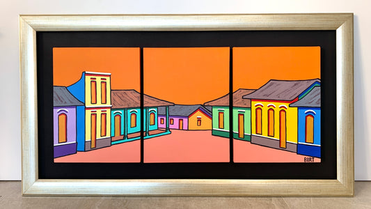 Tríptico Pueblo (1.20 X 65cm) - BURT
