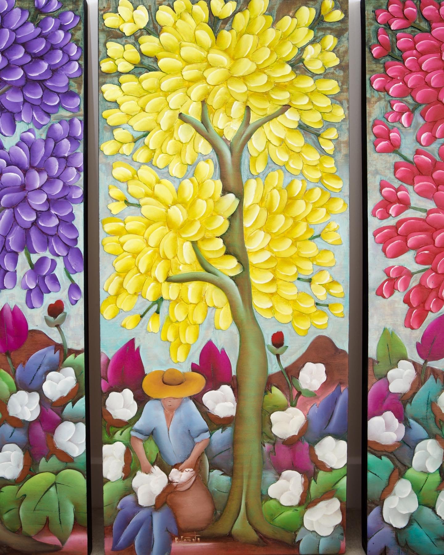 Lapacho y algodón (30x70) - Cañete