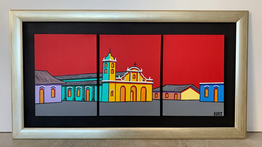 Tríptico Caacupé (1.20 X 65cm) - BURT